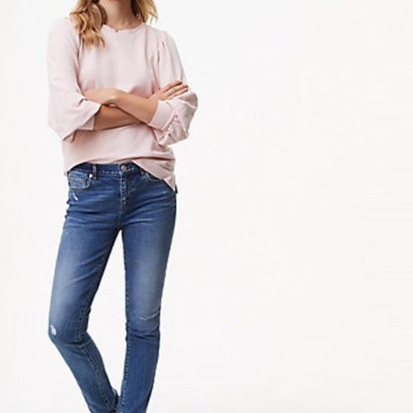 LOFT Denim - LOFT Distressed Modern Skinny Jeans